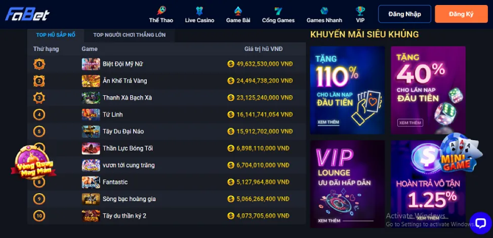 Khuyến mãi casino trực tuyến W88